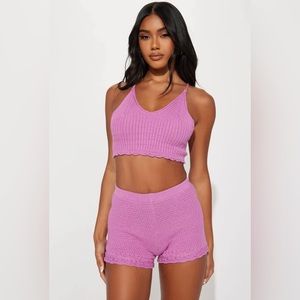 Fashion Nova Tessa Orchid Short Set